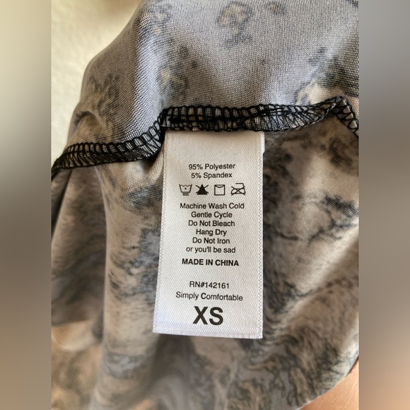 LuLaRoe Brown and Black Patterned Michelle Wrap Dress - Picture 5 of 8